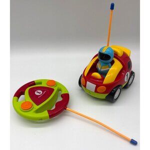 My First Cartoon RC Race Car Radio Remote Control Toy for Baby Toddlers.